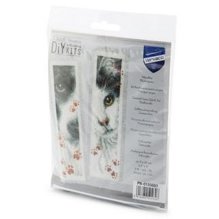 Vervaco Segnalibro Cane e gatto, 6x20 cm 