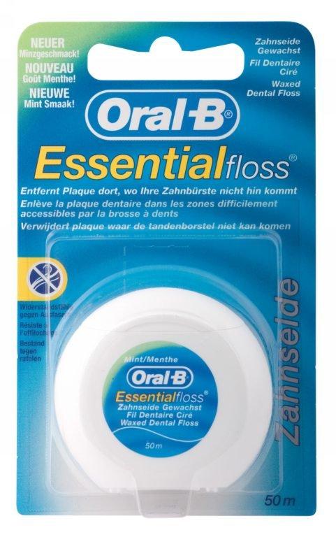 Image of Oral-B Essentialfloss Mint Zahnseide gewachst 50m - 50m