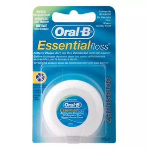 Filo interdentale cerato alla menta Essential Floss 50m