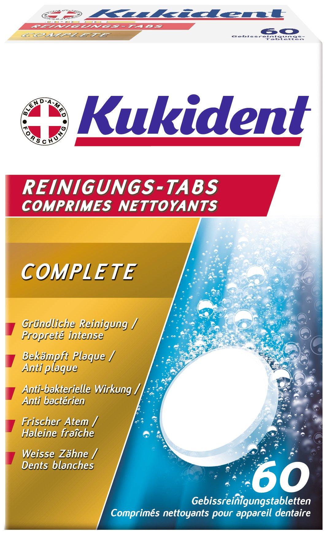Image of Kukident Reinigungs-Tabs Complete - 60 pezzi