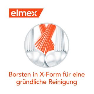 elmex INTERX MITTEL Interx Medio Spazzolino, Con Setole A Forma Di X Per Una Pulizia Profonda, Duo 