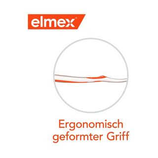 elmex INTERX MITTEL Protection Caries Interx Moyen Brosse À Dents, Avec Des Brins Disposés En X Pour Un Nettoyage Complet, Duo 