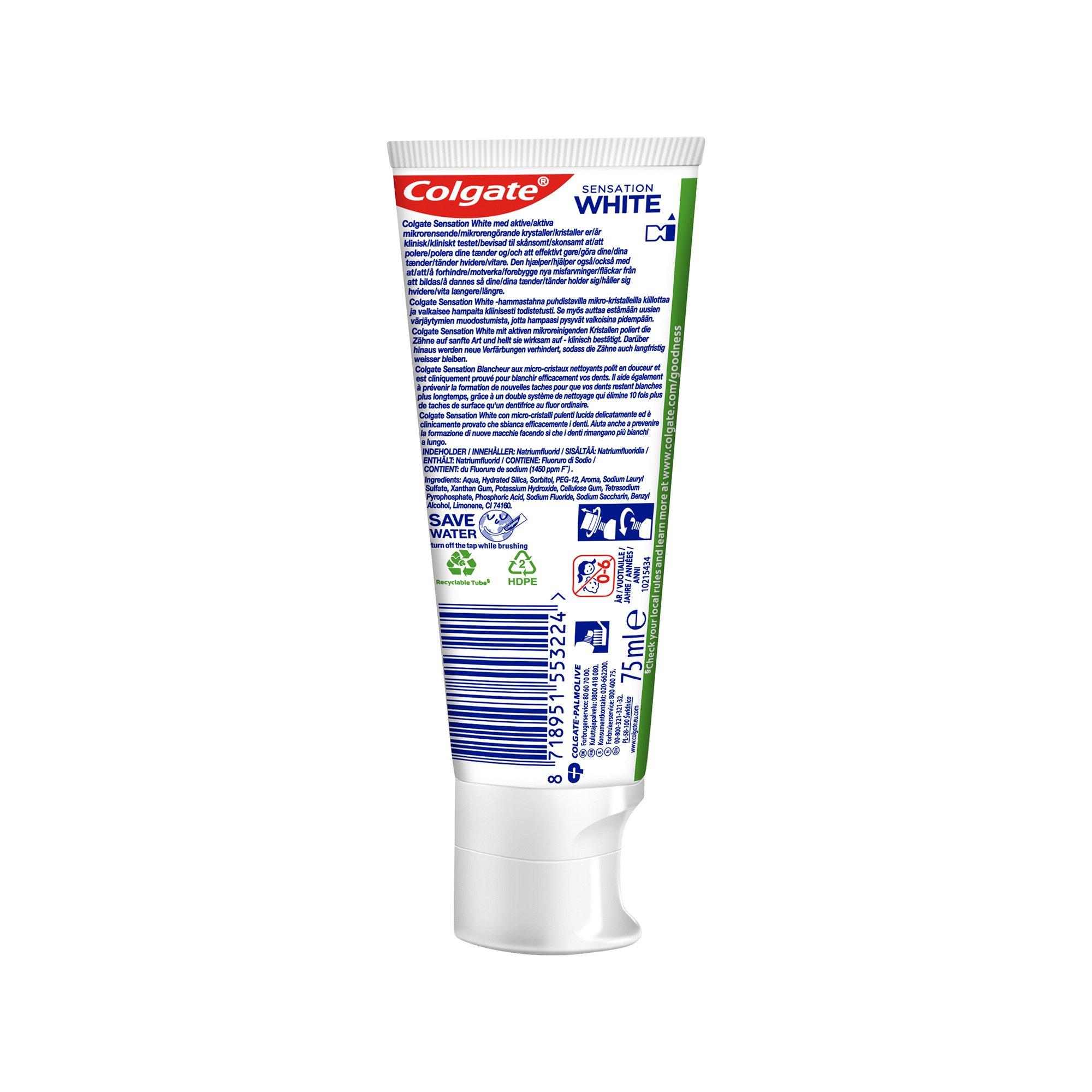Colgate SENSATION WHITE Dentifrice Sensation White 