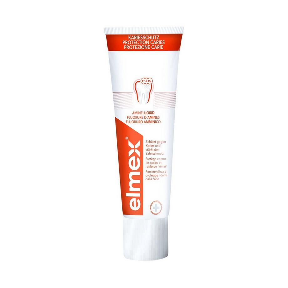 elmex ROT KARIESSCHUTZ Kariesschutz Zahnpasta, Schutzschild Gegen Karies 