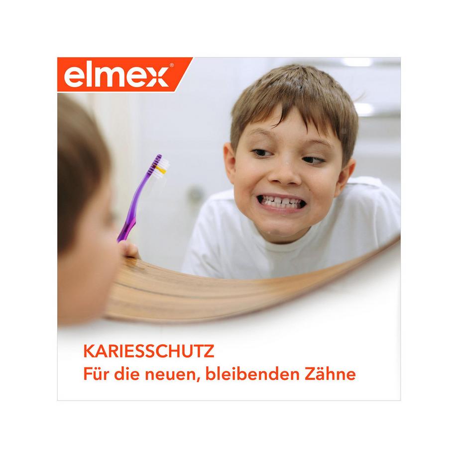 elmex JUNIOR Junior 6-12 Jahre Kinder-Zahnpasta, Kariesschutz Für Die Neuen, Bleibenden Zähne 