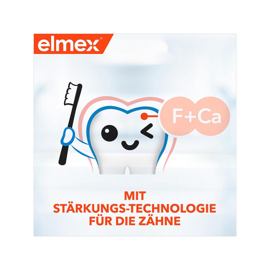 elmex JUNIOR Junior 6-12 Jahre Kinder-Zahnpasta, Kariesschutz Für Die Neuen, Bleibenden Zähne 