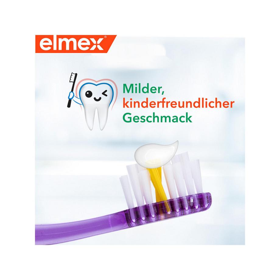 elmex JUNIOR Junior 6-12 Jahre Kinder-Zahnpasta, Kariesschutz Für Die Neuen, Bleibenden Zähne 