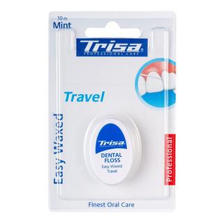 Trisa Travel Mint Waxed Fil Dentaire Travel, Easy Waxed mint 