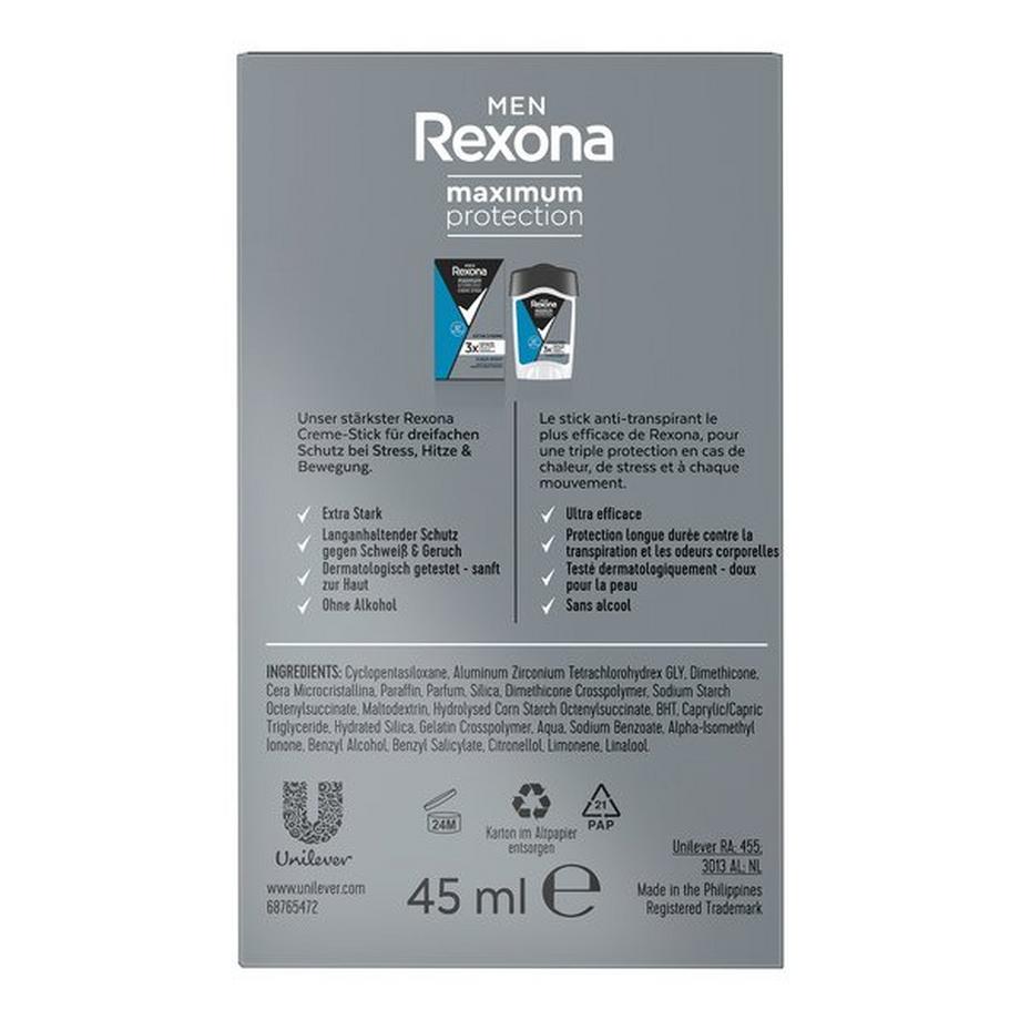 Rexona Clean Scent Men Anti-Transpirant Maximum Protection Clean Scent Creme-Stick 