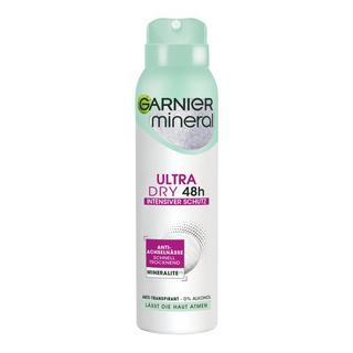 GARNIER  Mineral UltraDry Spray, Anti-Transpirant, intensiver Schutz vor Körpergeruch und Achselnässe, bis zu 48 h Wirkung 