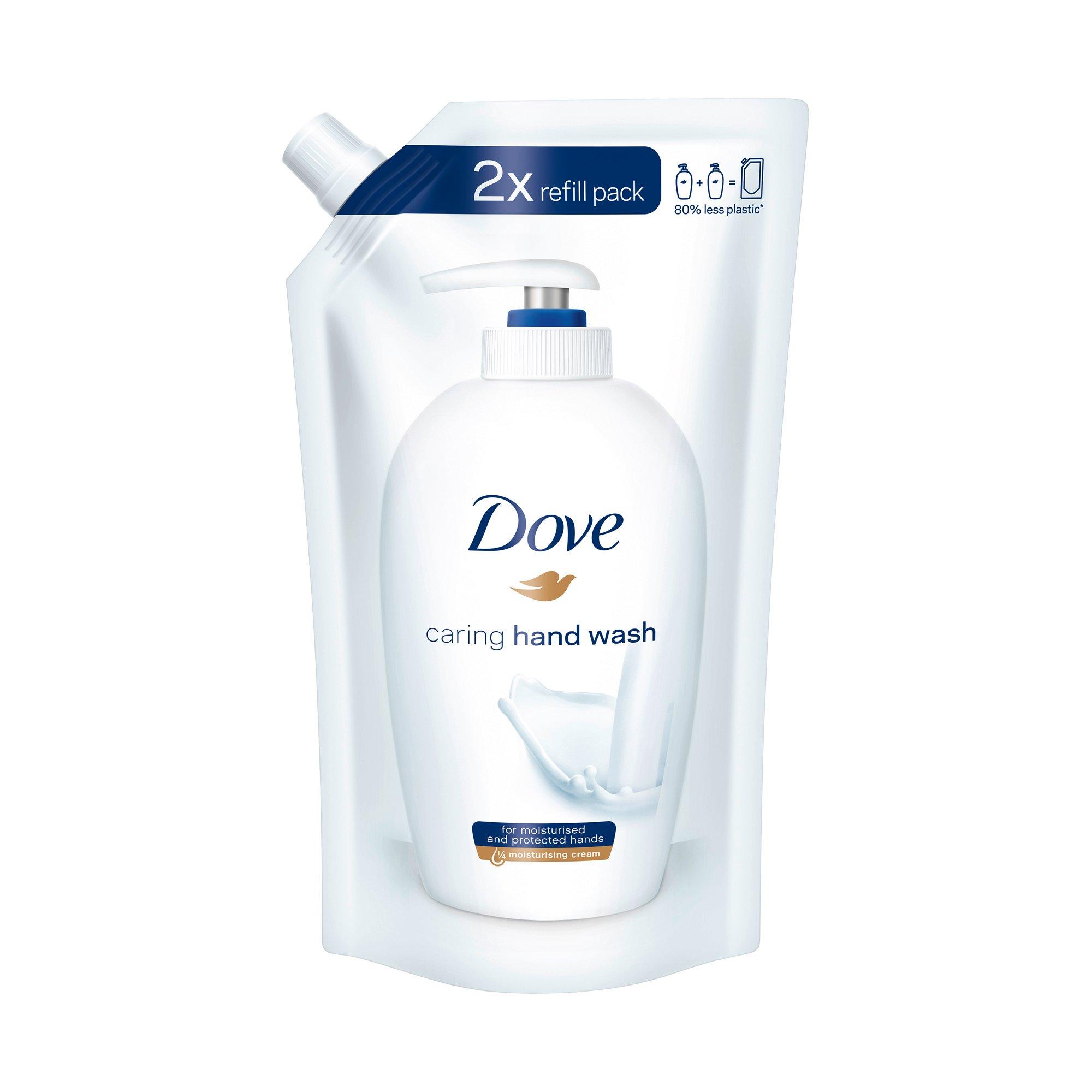 Image of Dove Cream Wash Refill Pflegende Hand-Waschlotion Reichhaltige Pflege Nachfüllbeutel - 500 ml