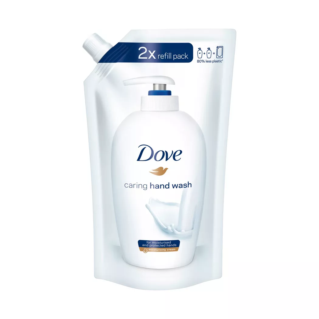 Dove - Pflegende Hand-Waschlotion Reichhaltige Pflege Nachfüllbeutel, Cream Wash Refill, 500  ml