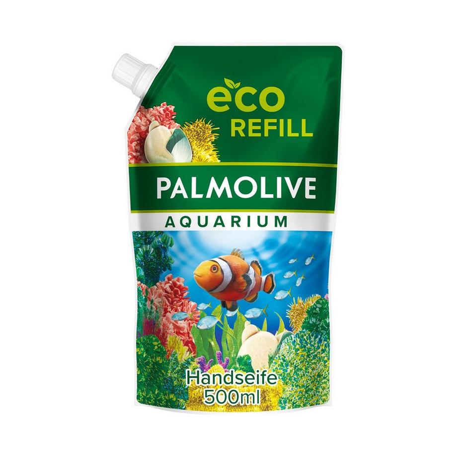 Palmolive Aquarium Refill Aquarium Flüssigseife, Herrlicher Duft & Gepflegte Hände Nachfüllbeutel 