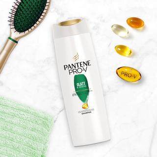 PANTENE  Pro-V Glatt & Seidig Shampoo, Für Widerspenstiges Haar 