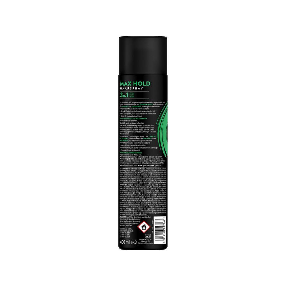 syoss Max Hold Professional Performance Max Hold Hairspray Aerosol 