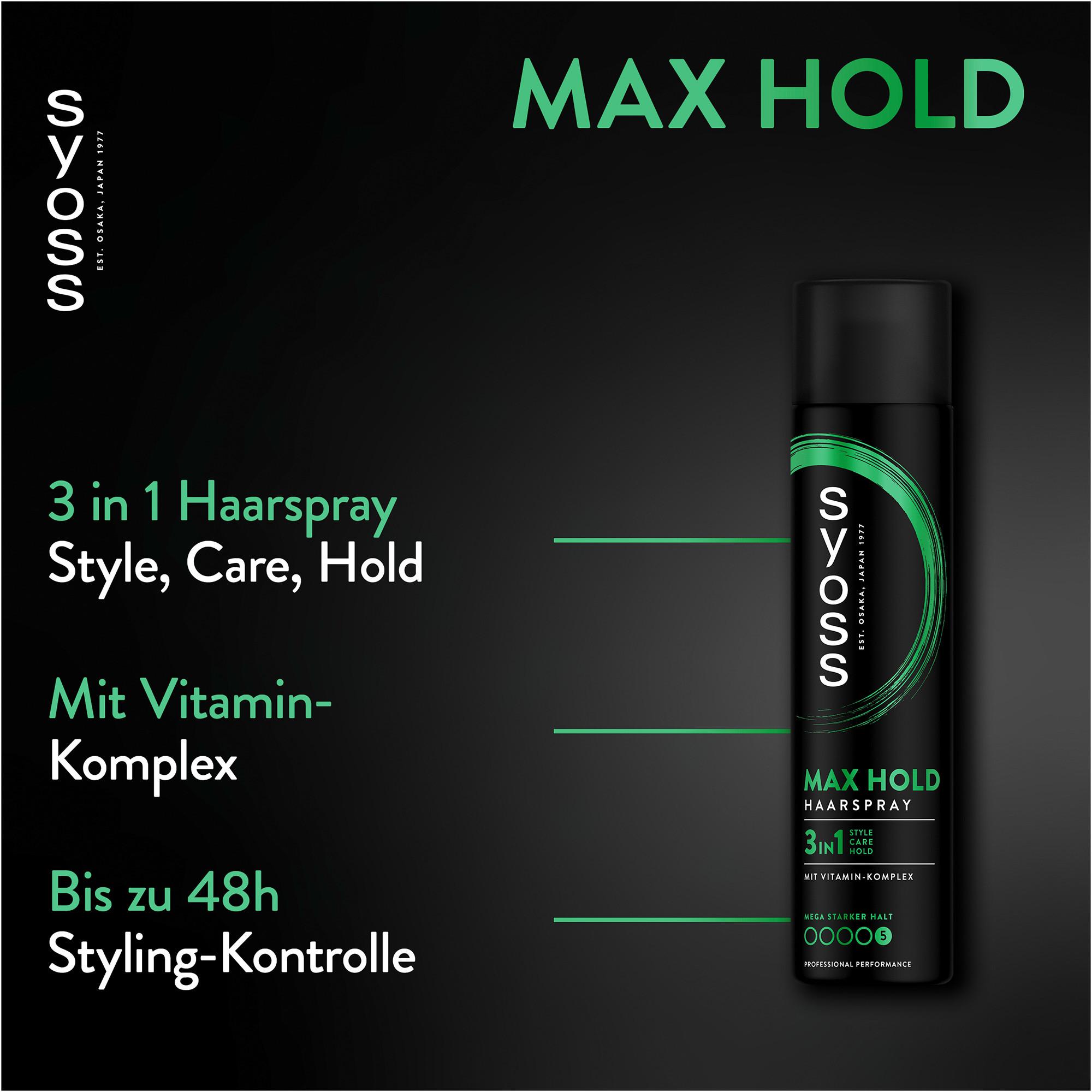 syoss Max Hold Professional Performance Max Hold Hairspray Aerosol 