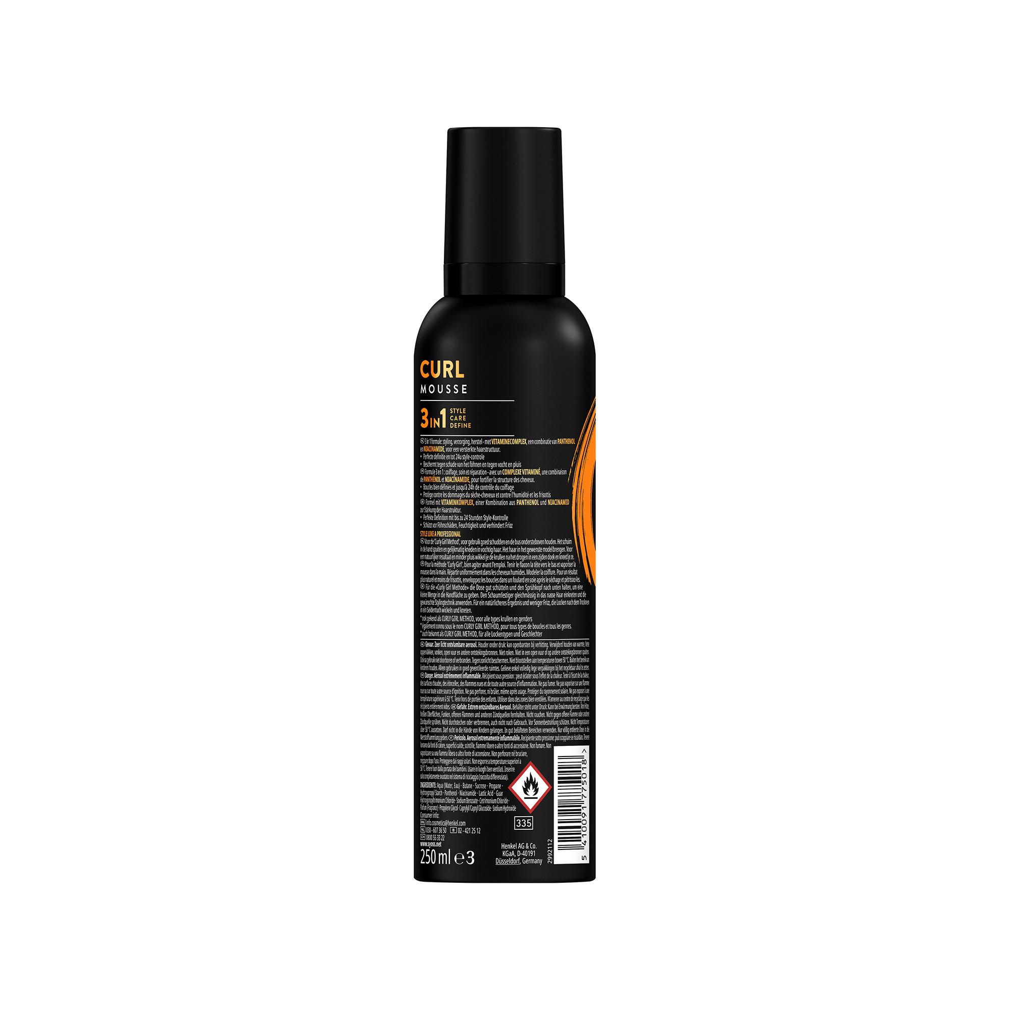 syoss Curl Control Professional Performance Curl Control Mousse 
