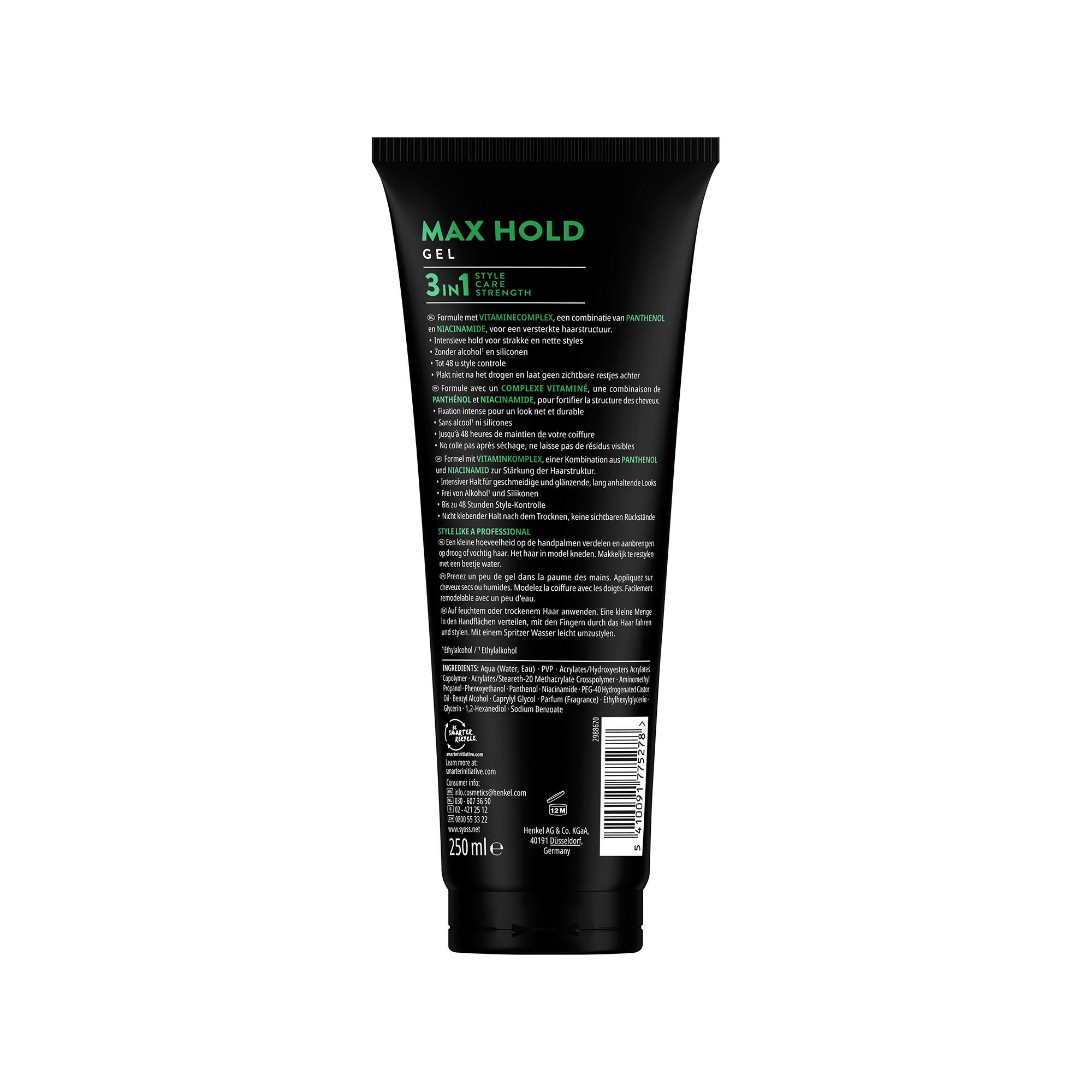 syoss Max Hold Power Hold Gel 