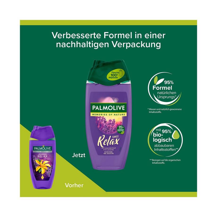 Palmolive Memories of Nature Relax Sunset Gel Douche Memories Of Nature Sunset Relax Gel Douche, Avec Son Parfum De Lavande 