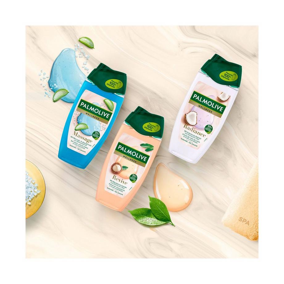 Palmolive Wellness Massage Wellness Massage Gel Douche, Aux Extraits De Sel Marin Et D'aloès Et Aux Huiles Essentielles 