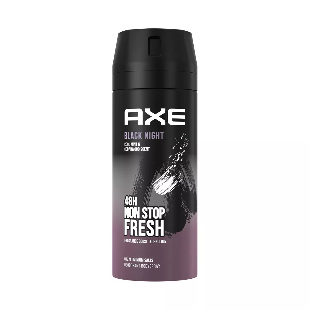 Axe - Deodorant & Bodyspray Black Night ohne Aluminiumsalze, Blacknight, 150  ml