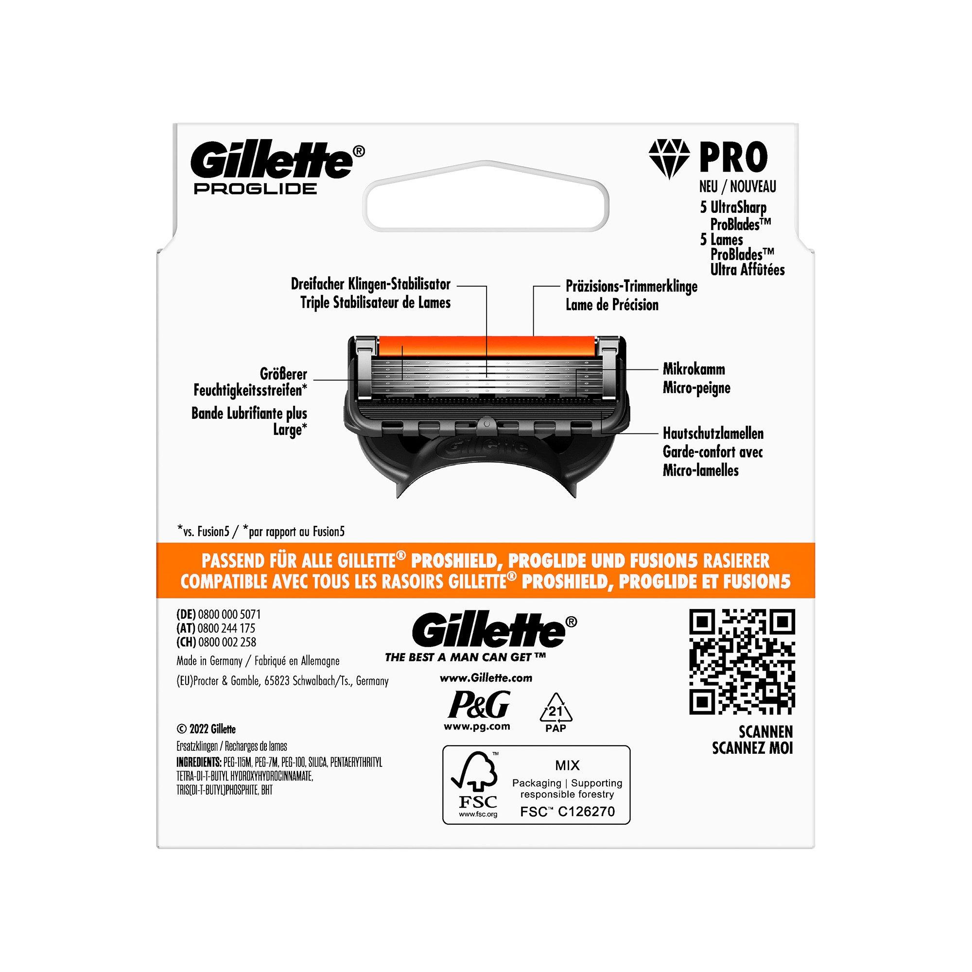 Gillette  ProGlide Rasierklingen für Männer, 8 Ersatzklingen 