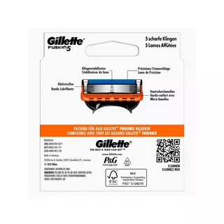 Gillette  Fusion5 Rasierklingen für Männer, 8 Ersatzklingen 