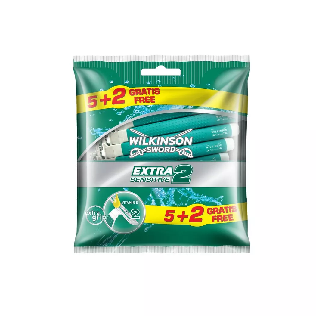 Wilkinson - Sensitive Einwegrasierer, Extra2 Sensitive Einweg, 7 Stück