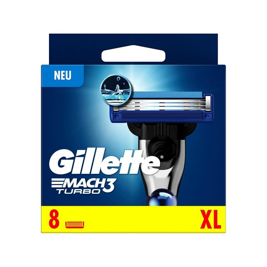 Gillette Mach3 Turbo 3D Systemklingen Lame per rasoio Mach3 Turbo 