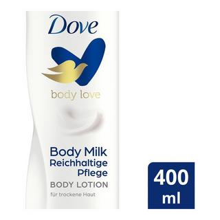 Dove Milk Body Love Lait pour le corps pour peaux sèches 