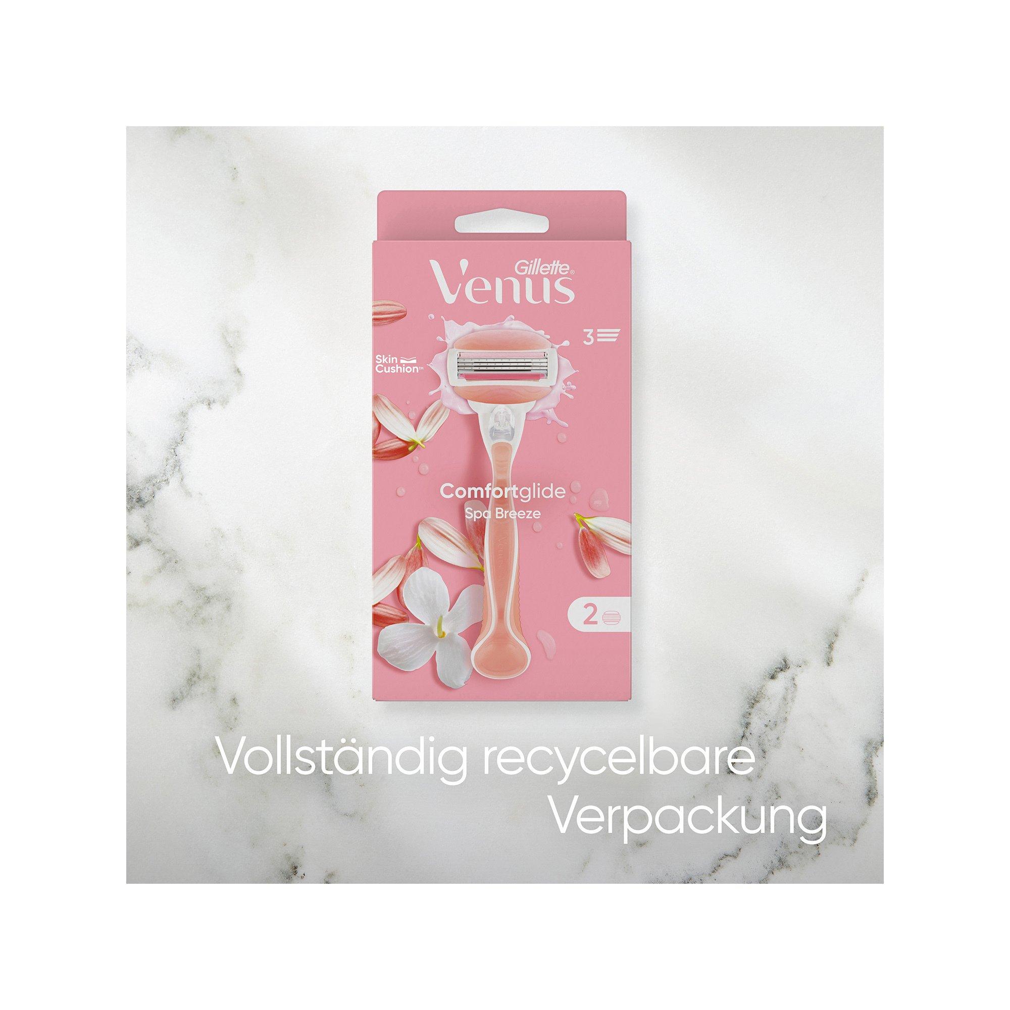 Gillette Venus BREEZE SPA Venus Spa Breeze Rasierer + 2 Klingen 