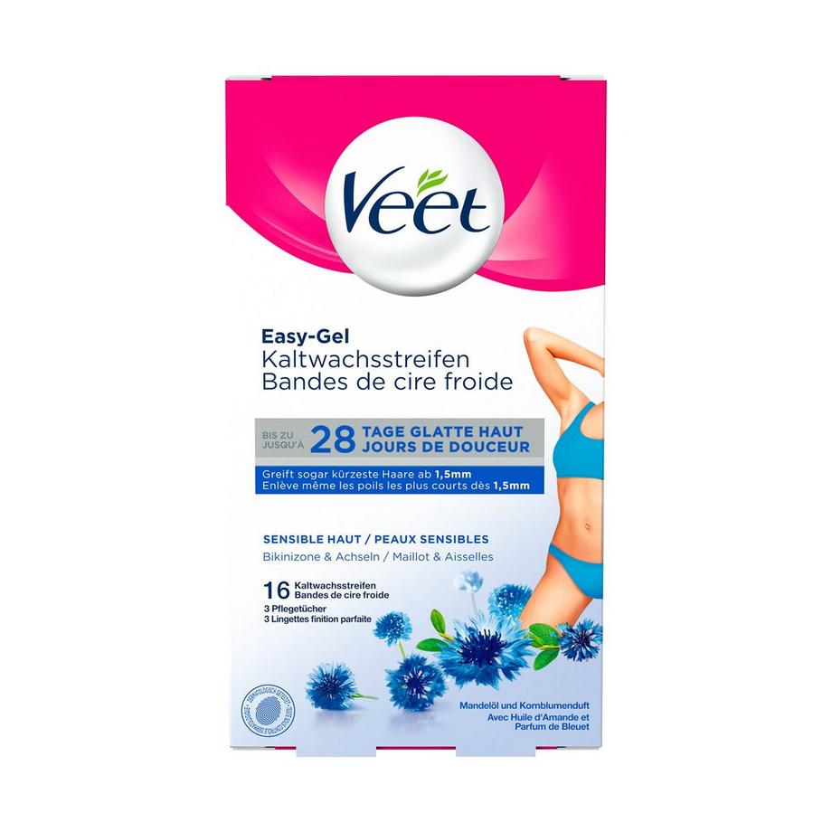 Kaltwachsstreifen Bikini & Achseln für sensitive Haut