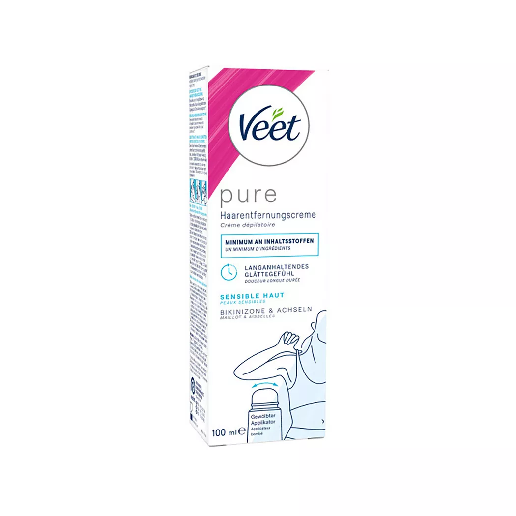 Veet crema depilatoria intima & ascelle pelli sensibili tb 100 ml