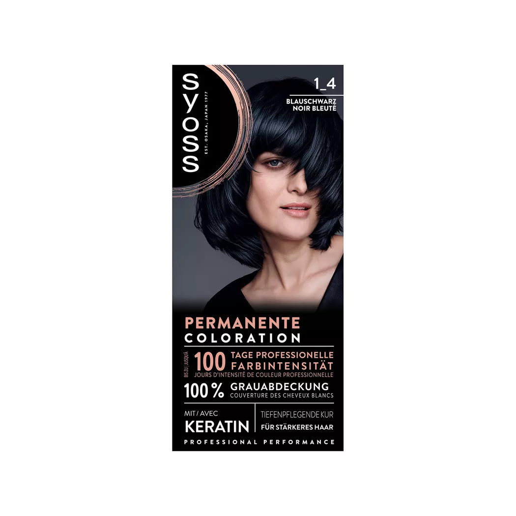 Syoss - Baseline Permanente Coloration, Mixing Color, 115 ml, Blauschwarz -