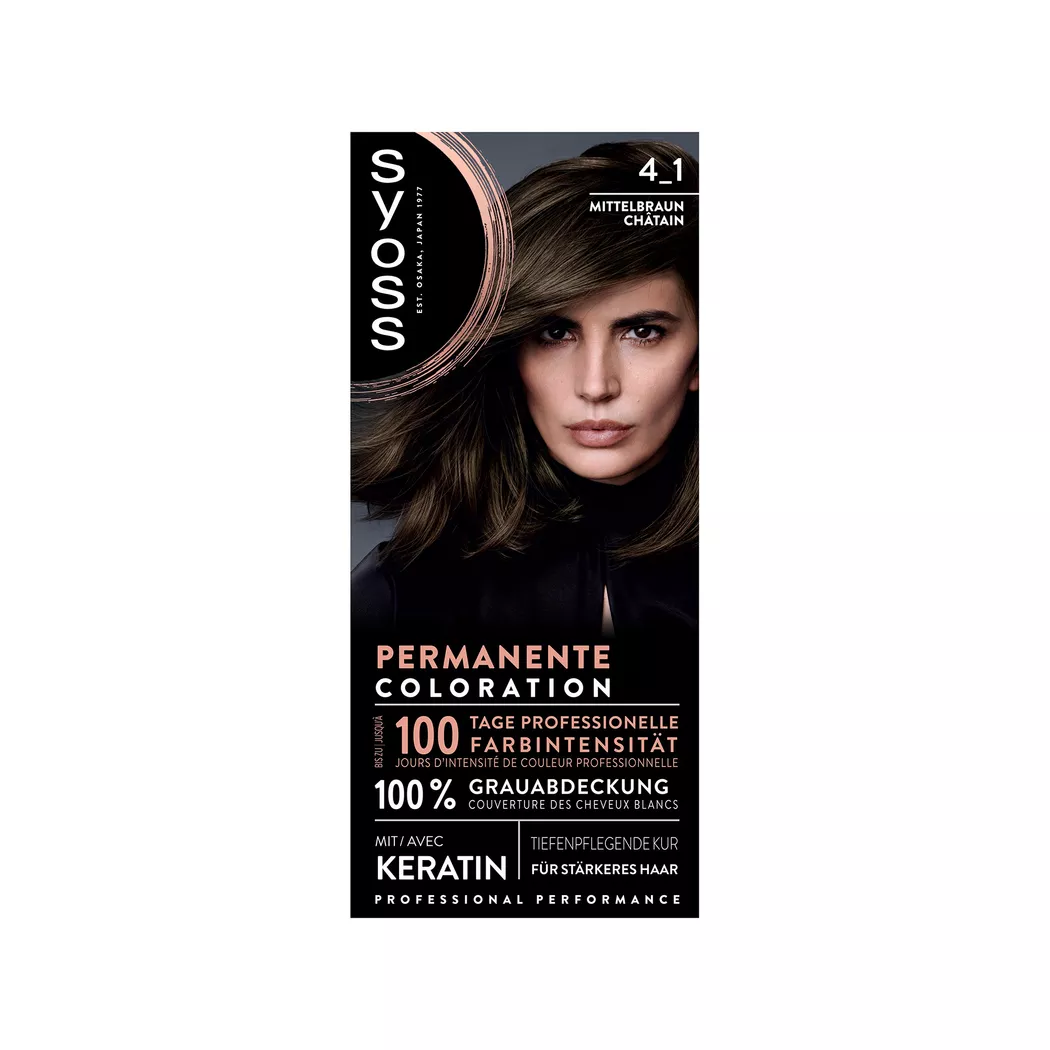Syoss - Baseline Permanente Coloration, Mixing Color, 115 ml, Mittelbraun -