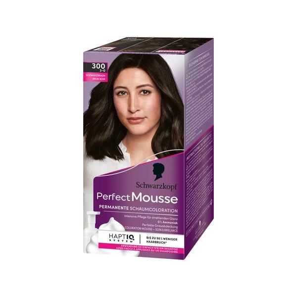 Image of Perfect Mousse Schwarzbraun 300 Schaumcoloration Permanent - 93ML