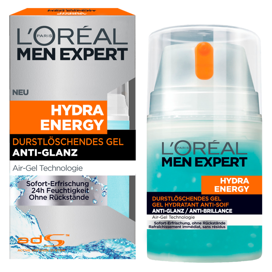 L'Oréal Paris Men Expert Hydra Energy Hydra Energy Anti-Glanz Feuchtigkeits-Gel 