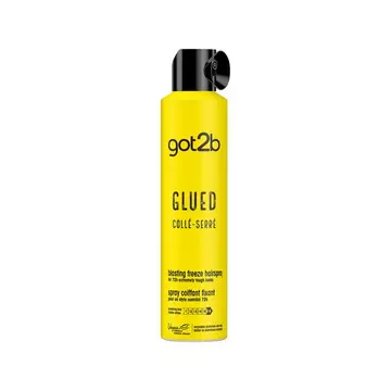 Glued hairspray