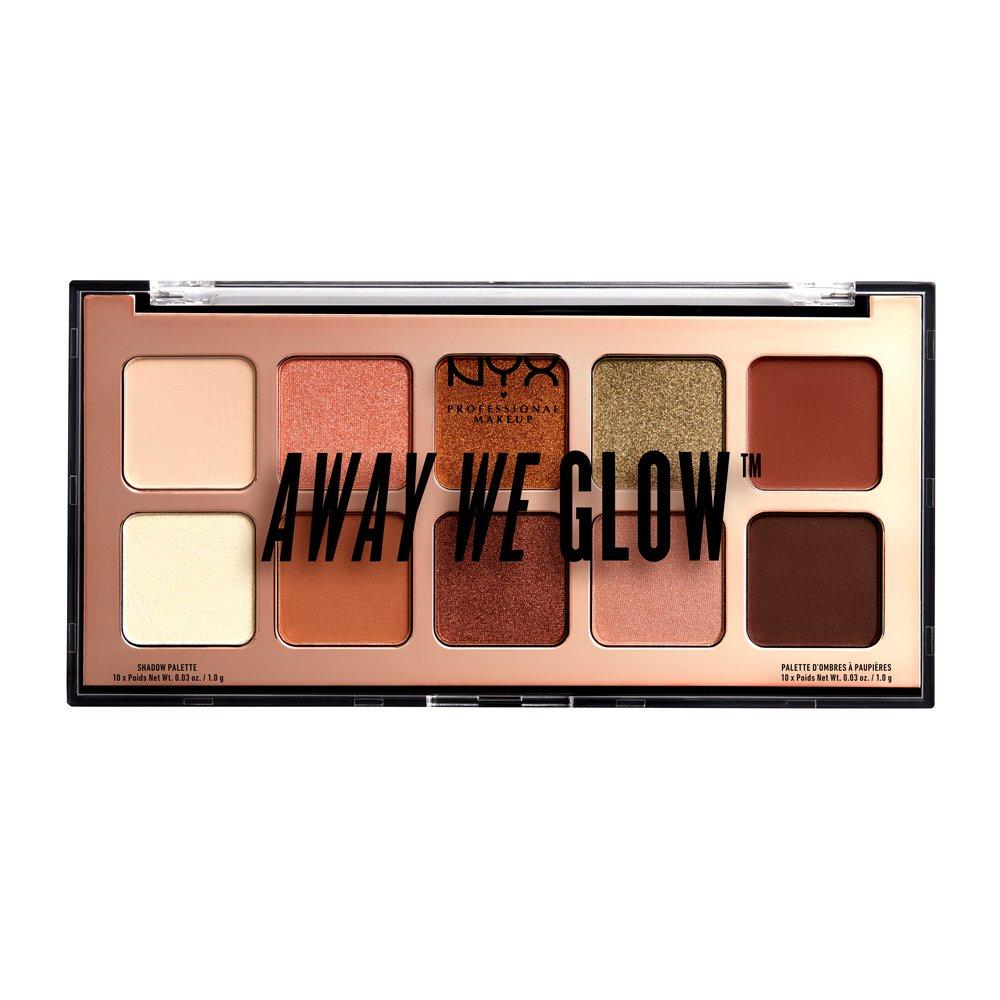 Image of NYX-PROFESSIONAL-MAKEUP Away We Glow Shadow Palette, Hooked On Glow - ONE SIZE
