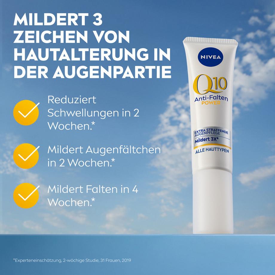 NIVEA Q10 Power Anti-Falten Visage Q10plus Augenkonturen Creme 