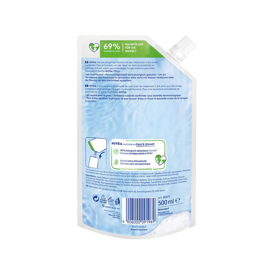 NIVEA Creme Soft Refill Recharge crème de douche Creme Soft 