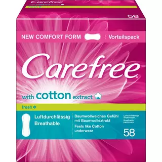 Carefree  Cotton Extract Fresh Slipeinlagen 