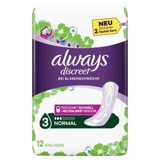 always Discreet Normal Discreet Dépôts pour Incontinence Normal 