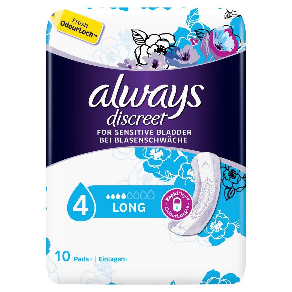 always Discreet Long Discreet Long pour les fuites urinaires 