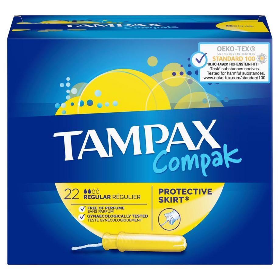 TAMPAX Compak Regular Tampons 