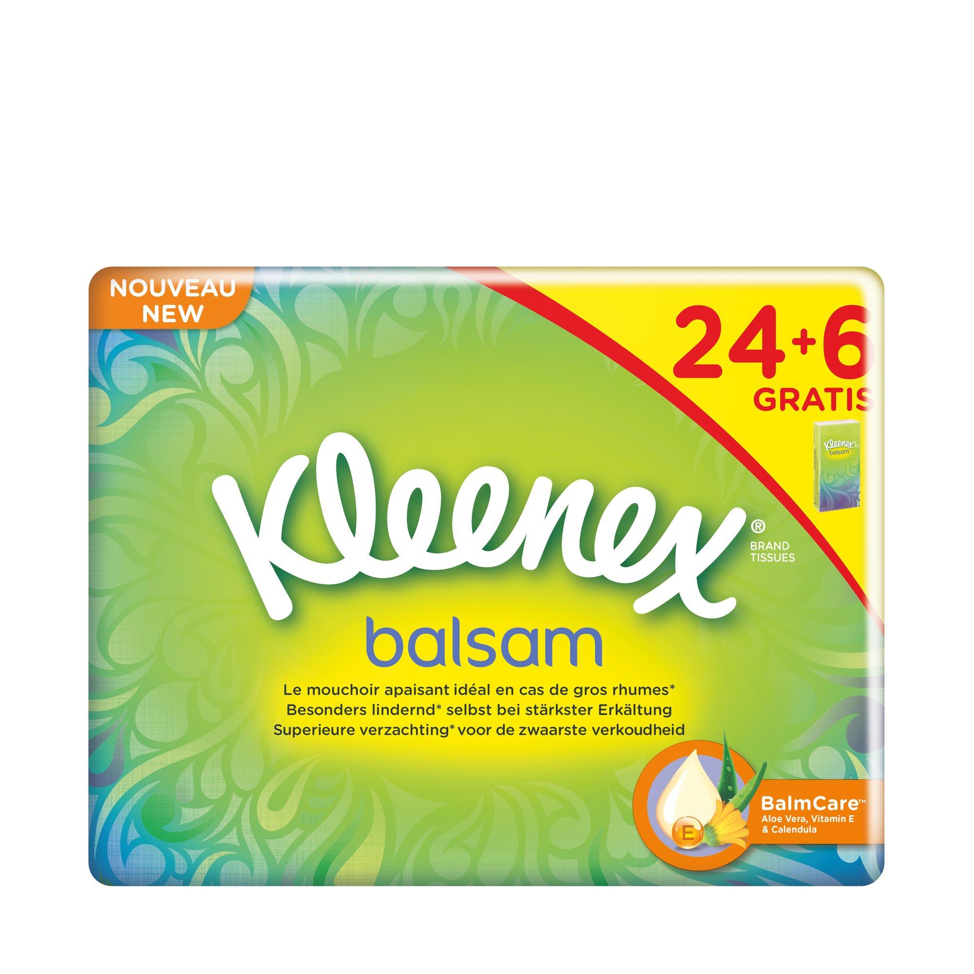 Image of Kleenex Balsam 4-lagig (24+6)x9 - 30X9STK