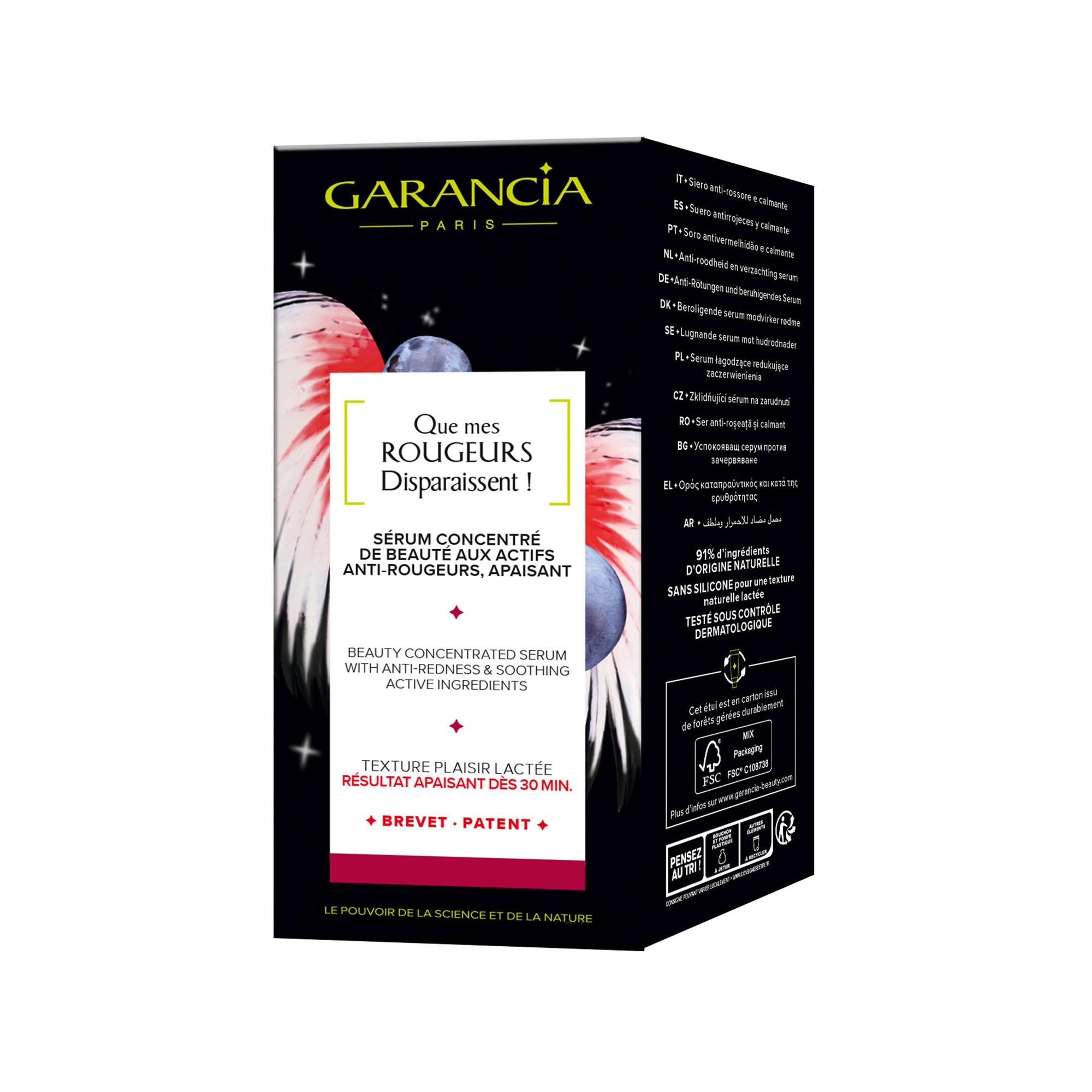 GARANCIA Sérum Concentré de beauté aux actifs Anti-Rougeurs, Apaisant Que Mes Rougeurs Disparaissent!   