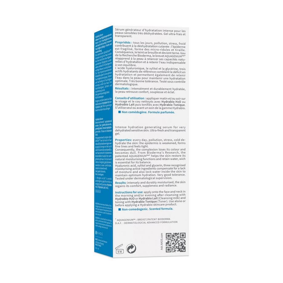 BIODERMA  Hydrabio Sérum, Concentré Hydratant 