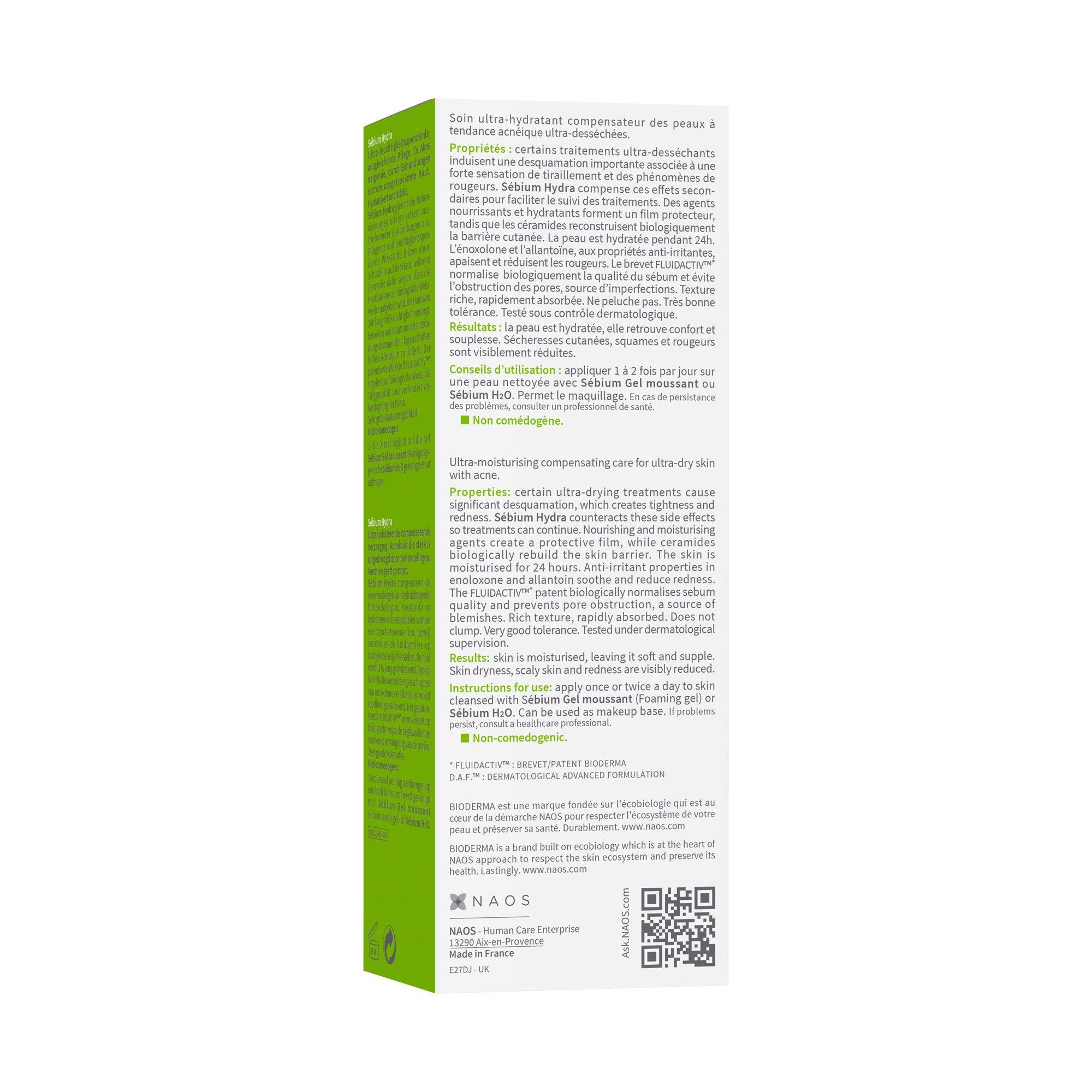 BIODERMA  Sebium Hydra, Crema Ultra-Idratante  