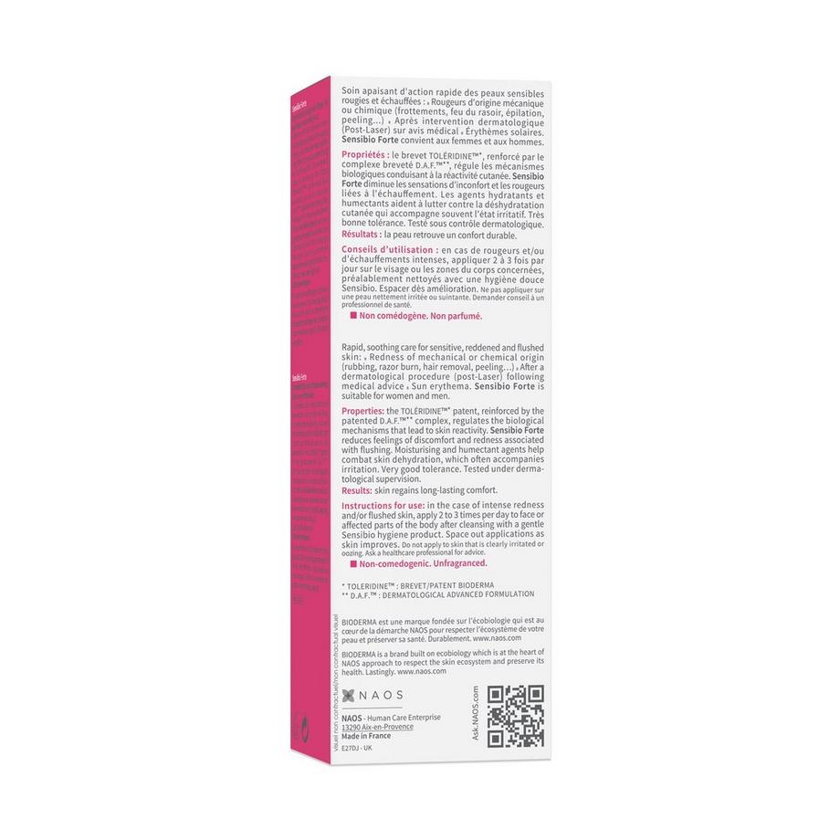 BIODERMA  Sensibio Forte, Schnell Beruhigende Creme 